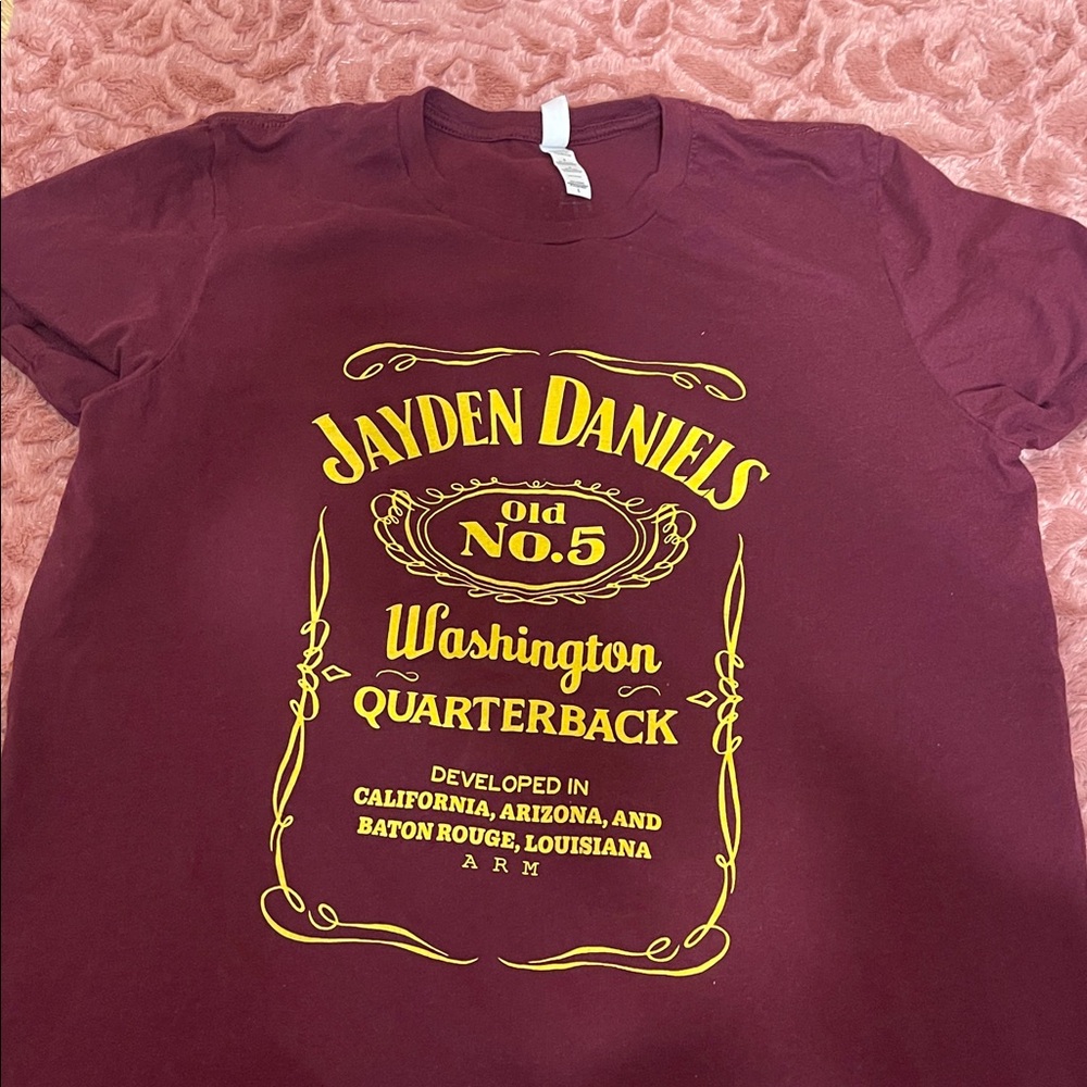 Bella Canvas Maroon and Gold Graphic Tee
